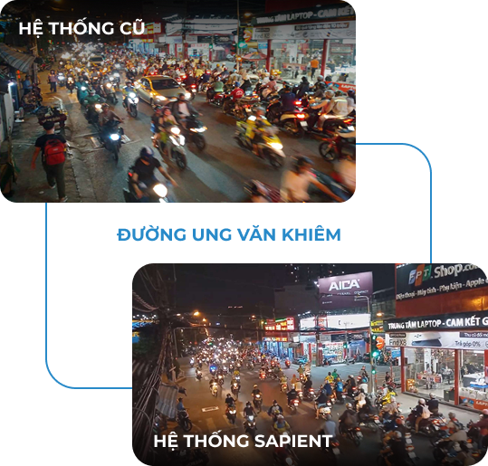 Tại nút giao Ngã 5 Đài liệt sỹ: